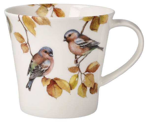 Tasse Buchfinken Porzellan - 11 x 10 x 13 cm