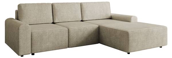 Ecksofa Bella L Beige - Ecke davorstehend rechts