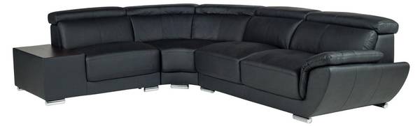Sofa ohne Schlafmöglichkeit NAHIA Schwarz