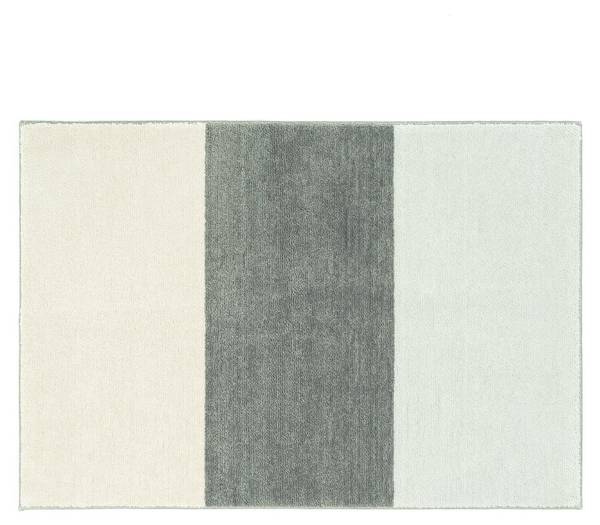 Badematte Horizont Cremeweiß - Grau - Hellgrau - 60 x 90 cm