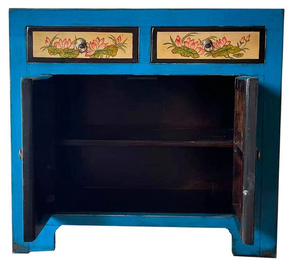 Sideboard 4523330092 Blau - Holz teilmassiv - 90 x 87 x 40 cm