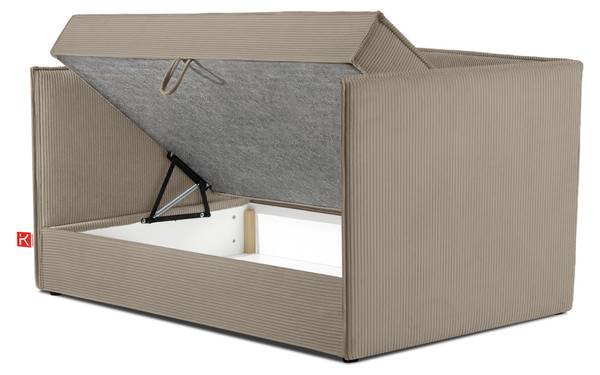 Boxspringbett ROTI Beige - Tiefe: 214 cm