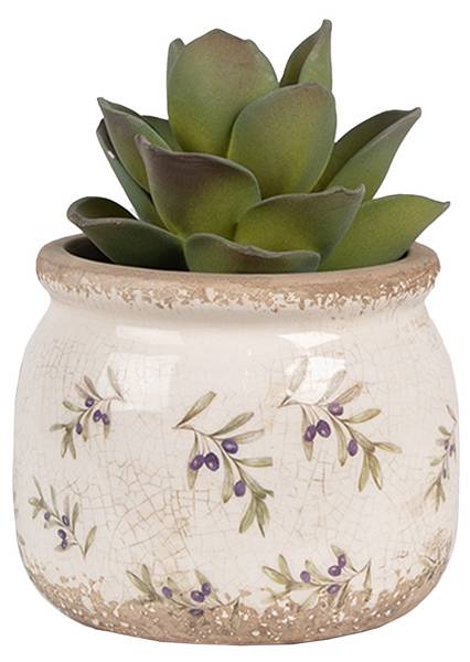 Innenblumentopf Hannahasi Beige - Keramik - 12 x 10 x 12 cm