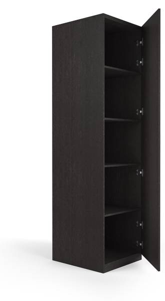 Beistellschrank Modul K Schwarz - Holzwerkstoff - 60 x 235 x 70 cm