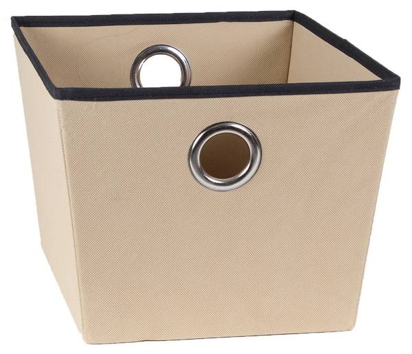 Ösenkorb 21275 Beige - Webstoff - 28 x 22 x 35 cm