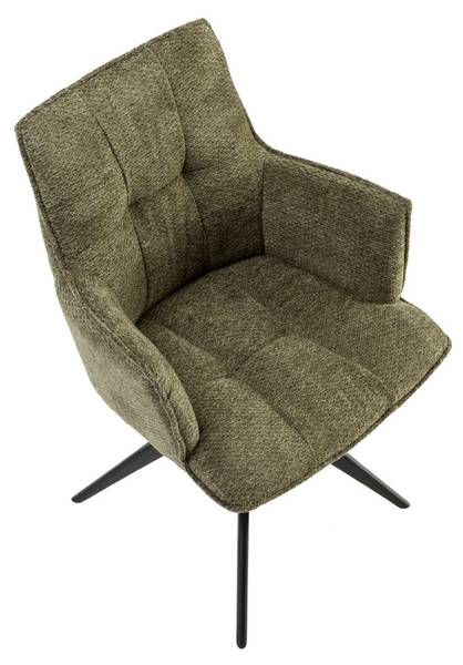 Armlehnstuhl Champion Grün - Textil - 59 x 87 x 63 cm