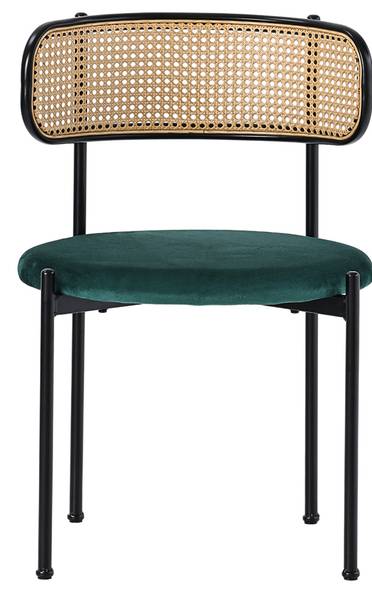 Esszimmerstuhl 4er-set Yuhrar GR Grün - Metall - 51 x 75 x 51 cm