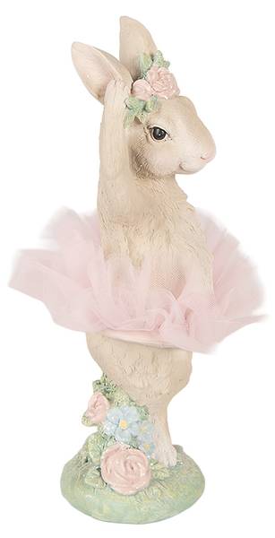 Dekorationsfigur Kaninchen 53214 Beige - Kunststoff - 9 x 27 x 10 cm