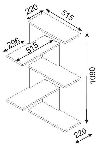 Étagère murale Galatea Blanc