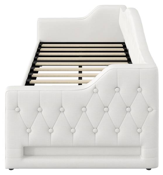 Schlafsofa Frieda mit Bettfunktion Beige - 98 x 214 cm