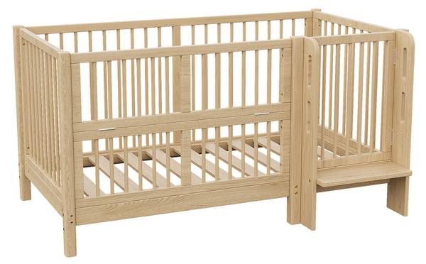 Babybett Natu1470Ⅰ Braun - Kiefer - 78 x 80 x 151 cm