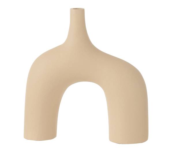 Vase Camille Beige - Aluminium - 9 x 31 x 29 cm