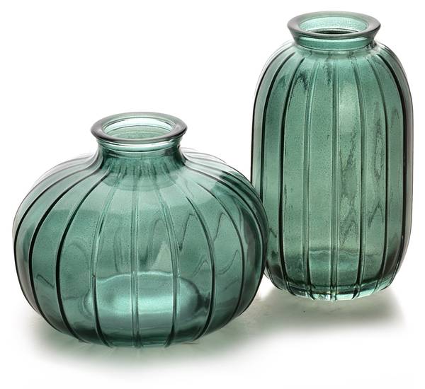 Vase SERENITE Grün - Glas - 11 x 9 x 9 cm