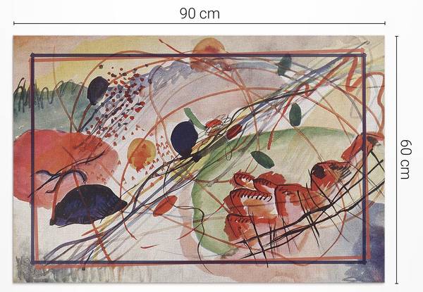 Vinyl Teppich Bunte Aquarelle 31786 90 x 60 cm