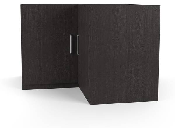 Küchenunterschrank Modul N6 Schwarz - Holzwerkstoff - 130 x 91 x 130 cm