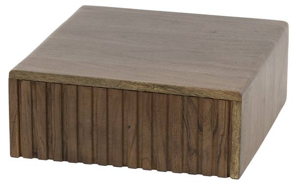 Nachttisch CARVE Braun - Holzwerkstoff - 35 x 14 x 35 cm