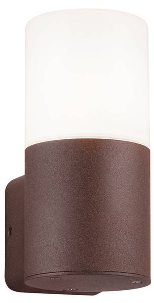 Außenwandleuchte Serve Braun - Weiß