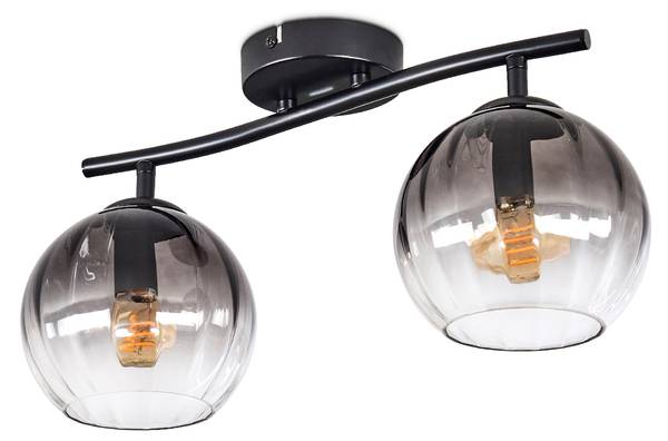 Deckenleuchte Cesaro Grau - Metall - 100 x 40 x 100 cm