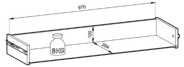 Kommode MODENA Grün