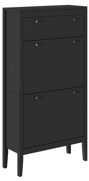 Schuhschrank Aron 54256 Schwarz