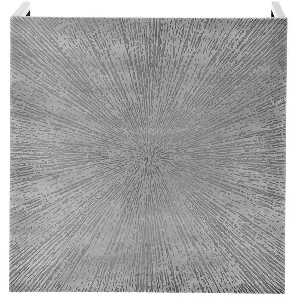 Couchtisch HILLARY 2er Set Schwarz - Silber - Metall - 40 x 40 x 40 cm