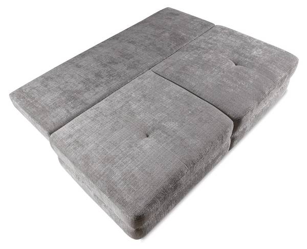 Sofa RAMARO Grau - Holzwerkstoff - 214 x 93 x 118 cm