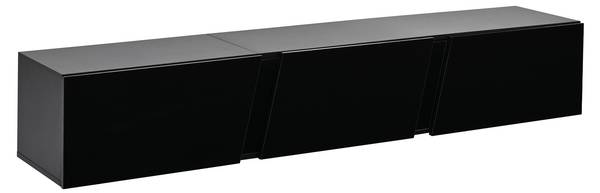 TV-meubel Ourea Ⅵ zwart - plaatmateriaal op houtbasis - 35 x 30 x 180 cm