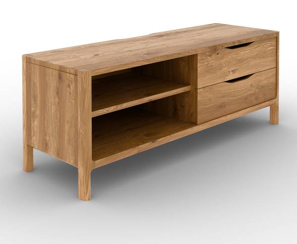 TV-schrank PAUL Braun - Wildeiche - 111 x 48 x 50 cm