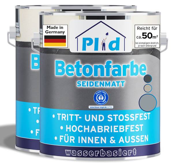 Betonfarbe P_800085 (2er-Set) Grau - Kunststoff - 29 x 26 x 38 cm