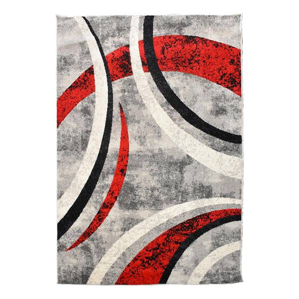 Tapis salon LIGNÉ Gris - Matière plastique - 80 x 1 x 150 cm