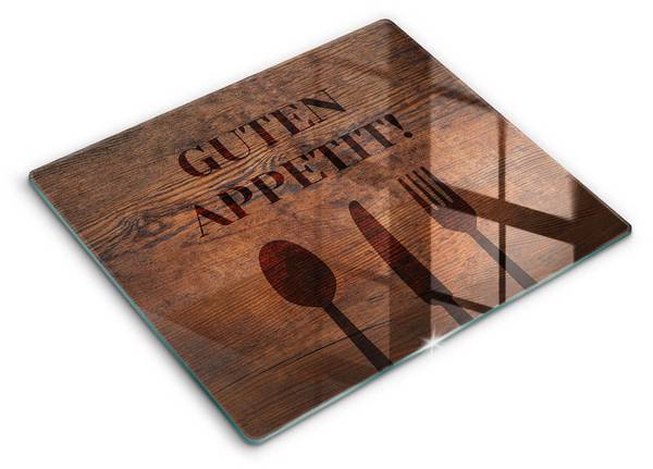 Schneidebrett Appetit! Braun - Glas - 60 x 52 x 1 cm