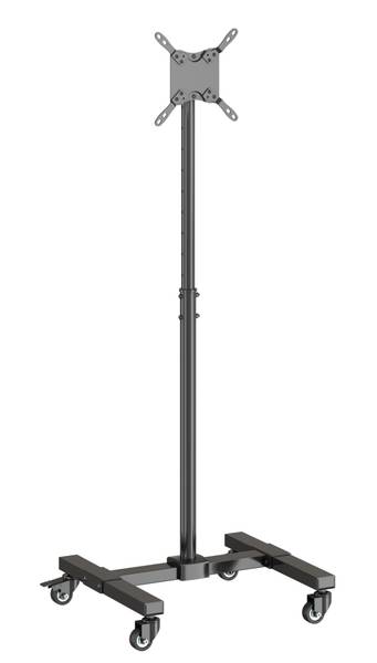 TV-Stand LUMLCD-S05_KP01 Schwarz - Aluminium - 88 x 155 x 67 cm