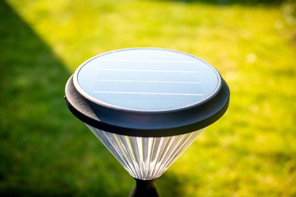 Solar Wandleuchte LED Paris Schwarz - Metall - 26 x 37 x 26 cm