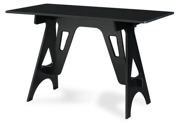 Schreibtisch Bostenenna Schwarz - Holzwerkstoff - 120 x 75 x 60 cm
