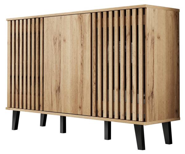 Sideboard RIFTMYRKONATH Braun - Textil - 150 x 95 x 40 cm