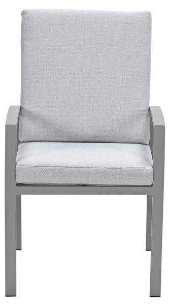 Lounge dining stoel Cameron grijs - aluminium - 72 x 79 x 79 cm