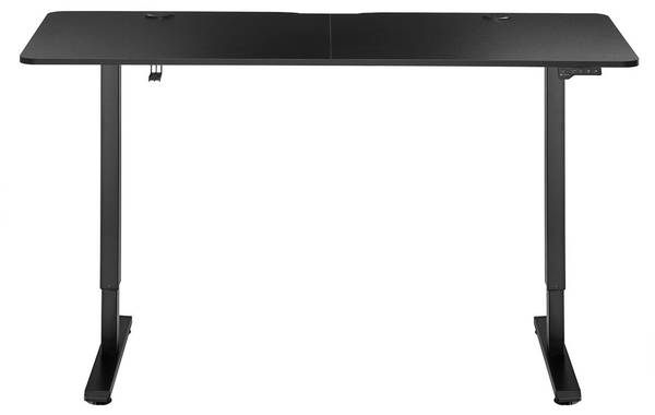Schreibtisch Office höhenverstellbar Schwarz - Breite: 140 cm