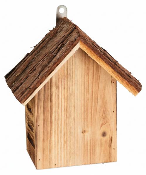 Marienkäferhaus aus Holz Braun - Holzwerkstoff - 19 x 23 x 13 cm
