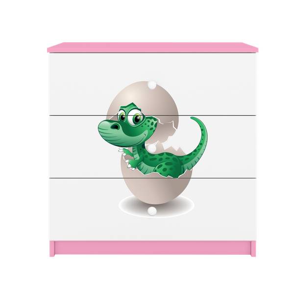 Kommode Babydreams Kleiner Dino Rosé