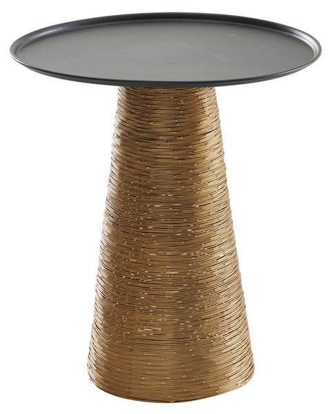 Beistelltisch USSITA Schwarz - Metall - 40 x 45 x 40 cm