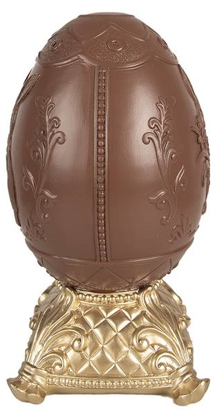 Decoratie Beeld Ei Easter&Zayden bruin - kunststof - 14 x 25 x 14 cm