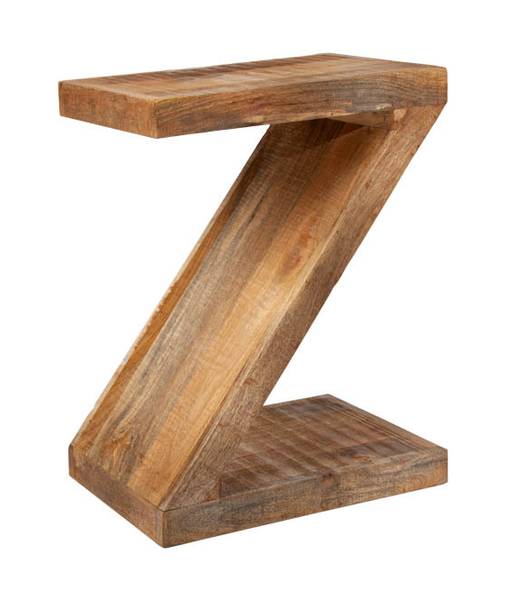 Beistelltisch Z Braun - Massivholz - 45 x 60 x 30 cm