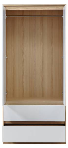 Kleiderschrank Bastheim Breite: 80 cm - 2 Türen
