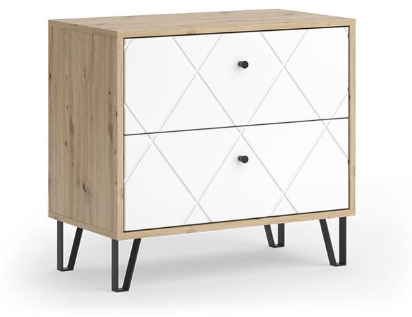 Nachttisch Nizza 57493 Braun - Holzwerkstoff - 66 x 61 x 36 cm
