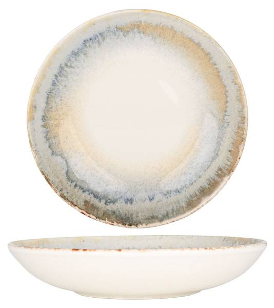 Serviesset Knidos - 24 delen porselein - Hoogte: 2 cm