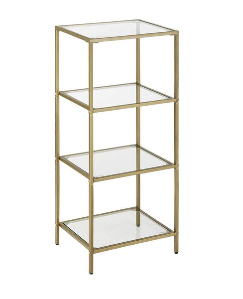 Standregal Badezimmerregal Poznań Gold - Metall - 30 x 95 x 40 cm