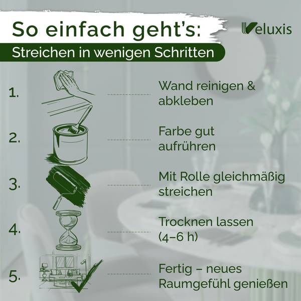 Wandfarbe   Unique Eucalyptus Grau - Harz - 21 x 18 x 39 cm