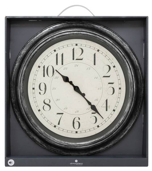 Horloge NOTES BLEUES Gris - Matière plastique - 4 x 40 x 40 cm