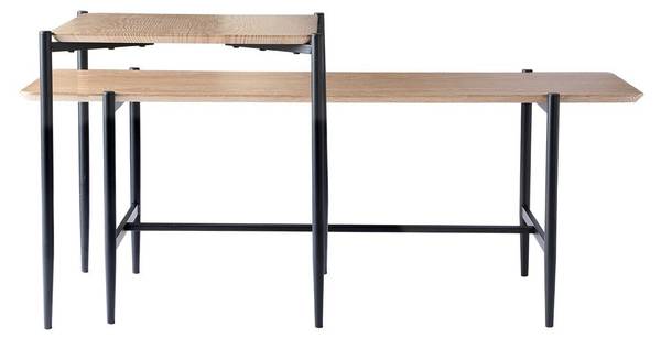 Couchtische JESSIE 2er Set Braun - Holzwerkstoff - 40 x 38 x 100 cm
