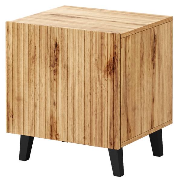 Im Set zwei Nachttische Vamos Schwarz - Braun - Holzwerkstoff - 45 x 52 x 40 cm